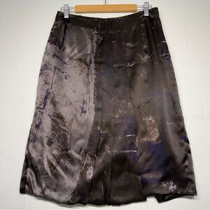 MaxMara 100% Silk Skirt Made In Italy Abstract Print Size S